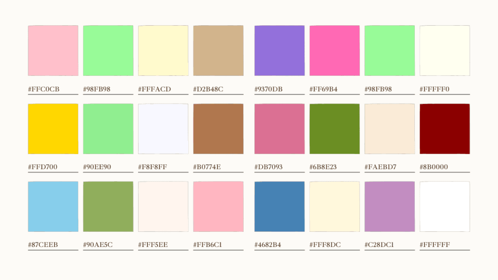 【コピペOK】年間イベント・行事の配色カラーコード一覧